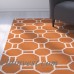 Ebern Designs Evangeline Hand-Tufted Orange Indoor/Outdoor Area Rug EBND6437